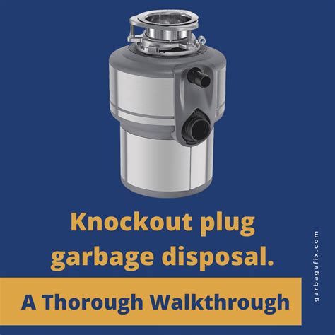 garbage disposal outlet plugs